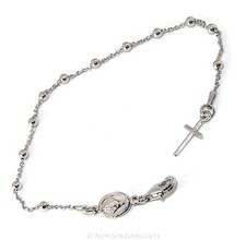 bracciale rosario argento 925