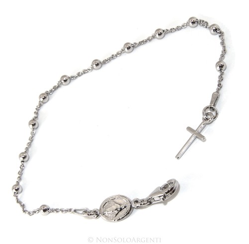 Bracciale rosario argento - bracciale, 925
