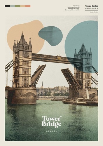 Poster viaggio tower bridge - viaggio,