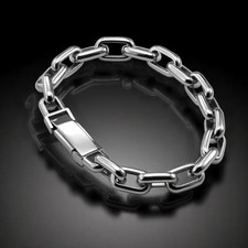 Bracciale uomo platino catena