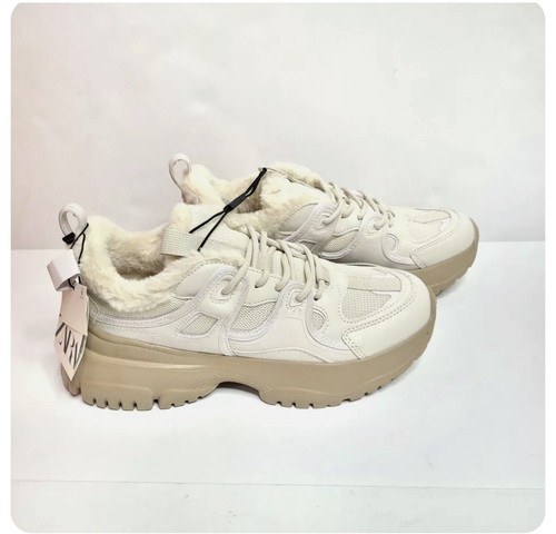 Sneakers stringate zara ecrù - sneakers,