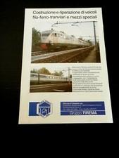 1988 ELETTROTRENO FS ETR 220 AV OFFICINE CITTADELLA PUBBLICITA EPOCA VINTAGE