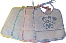 Bavaglini neonato 16x18 con - bavaglini,