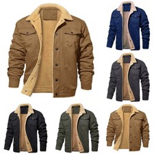 Men Jacket Coat Winter Fleece