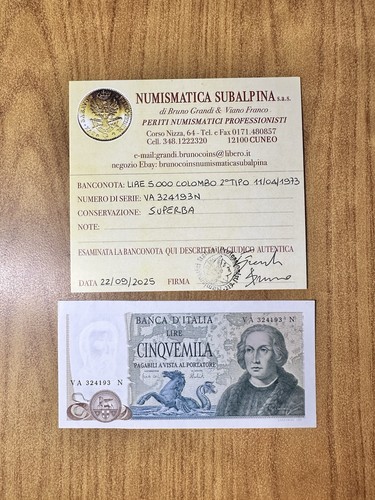 Repubblica italiana 5000 lire - 5000,
