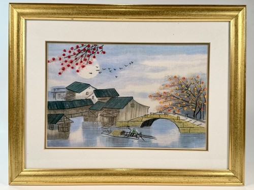 Quadro paesaggio ponte