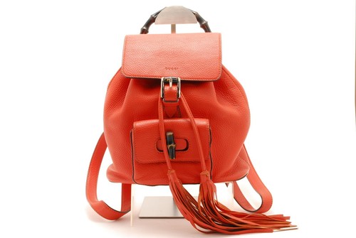 Zaino gucci rosso arancione - gucci,