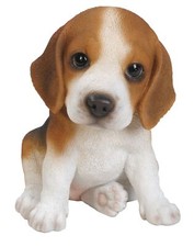 Cane cucciolo di Beagle - regalo ornamentale realistico - amici animali domestici interni esterni giardino NUOVO