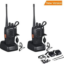 Talkie Walkie Rechargeable Pack x2 UHF Baofeng BF-888S 400-470 MHz radio chasses