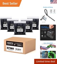 Cravatte Zip Nere 8 Pollici