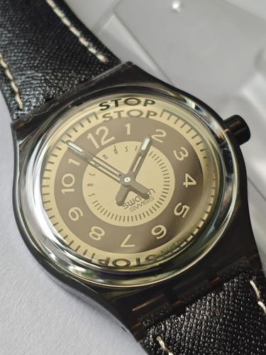 Swatch chrono stop - -, black