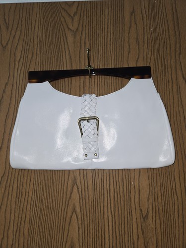 Borsa vintage pelle bianca - vintage,