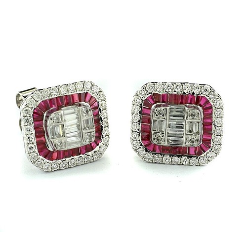 Rubin ohrringe diamanti - rubin-ohrringe,
