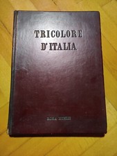 Tricolore d'ITALIA Roma 1952 + Bandiera piegata all'interno pelle K21