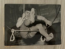 FOTOGRAFIA ORIGINALE VINTAGE 1950,Danièle Delorme Attrice trapezio circo artista