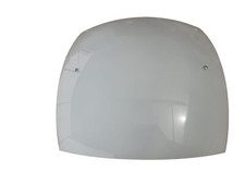 Plafoniera Quadrata in Vetro Opaco