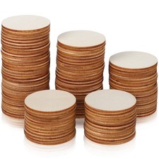  100 pezzi di cerchi in legno non finiti dischi rotondi ritagli cerchi in legno