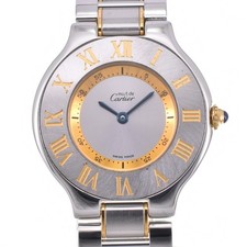 Orologio unisex Cartier Must21 Vantian W10072R6 quadrante argento quarzo M#143058