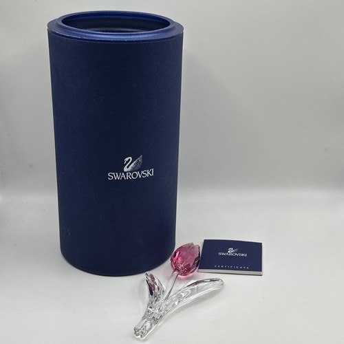 Swarovski crystal pink tulip - swarovski,