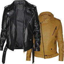 Giubbotto uomo ecopelle biker