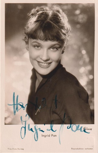 Ingrid pan autografo originale - ingrid,