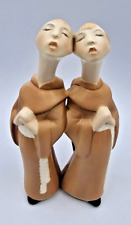 Vibi Torino Coppia di Monachelli Ceramica-Monks Vibi Rare Italian Ceramic-Italy