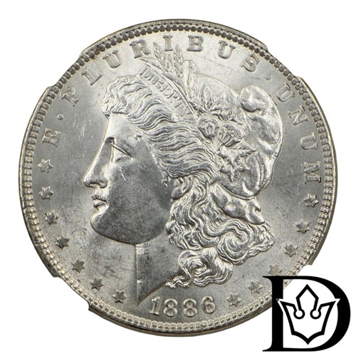 1886 morgan dollar ngc ms63 - ngc,