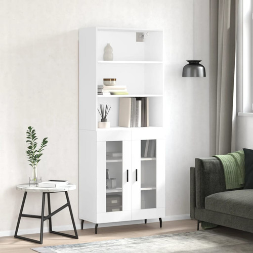 Credenza bianca 5x34x180 - bianca, 69,5x34x180
