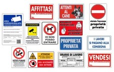 CARTELLO SEGNALETICO CARTELLI SEGNALETICI SEGNALE IN PVC ESTERNO CM 20X30 10602V