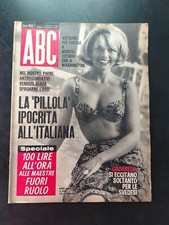 Rivista ABC N 50 Dicembre 1965 Con Poster 007 E Fumetto L' Artiglio D 'Acciaio