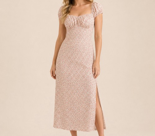 Abito midi maxi floreale nuovo - midi/maxi,