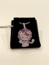 Collana con ciondolo leo zodiaco Diamonique Sanrio Hello Kitty