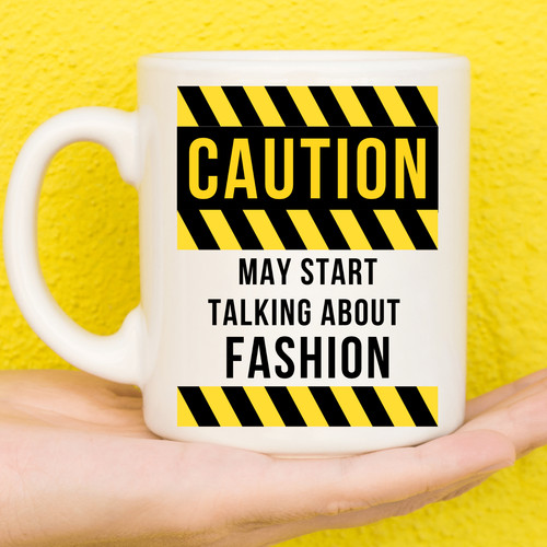 Caution fashion mug - caution,