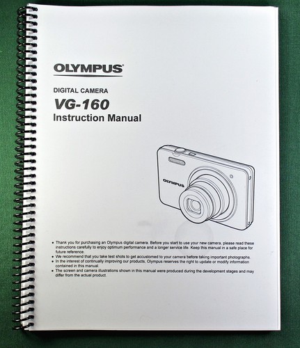 Olympus 160 manuale - vg-160,