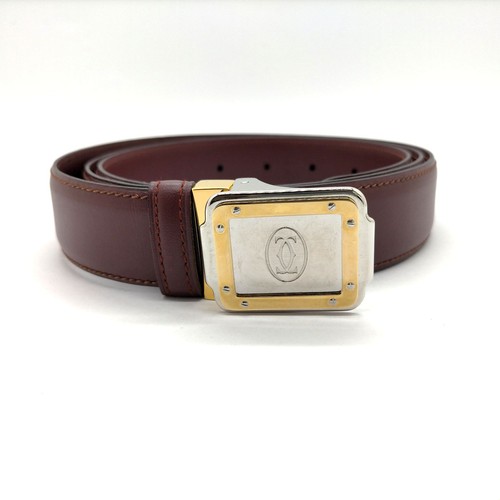 Cintura cartier pelle bordeaux - cintura,