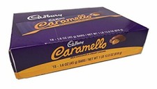 Barrette di caramelle Cadbury Caramello 1,6 oz - 18 ct
