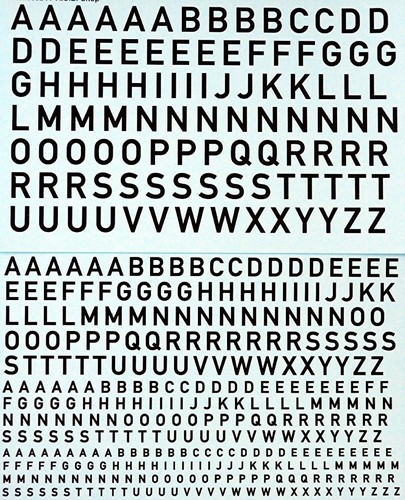 Lettere grandi nere 50 - lettere,