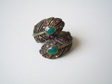 Anello Con Pietre Strass Viola