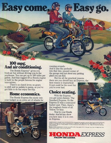 Pubblicità motoscooter honda - pubblicità,