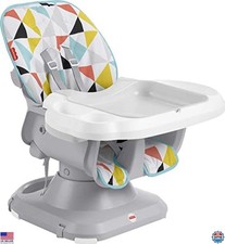 Fisher-Price SpaceSaver Seggiolone e Sedile Rialzo - Portatile con Vassoio Lavabile