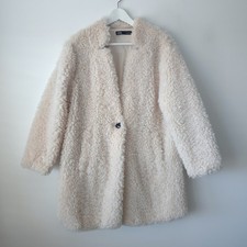 Cappotto donna Zara panna Borg