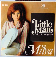 Disco Vinile 45 Giri Milva " Little Man " Lato B Colonna Sonora - Parigi Brucia
