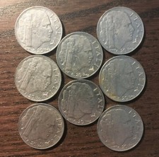 LOTTO 8 Monete 20c centesimi lira 1940-1941-1942-1943 vittorio emanuele iii
