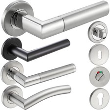Maniglia per porta in acciaio inox set per porta maniglia per porta cerniera per porta maniglia per porta interna bagno WC