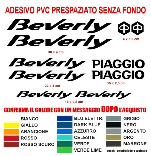 Adesivi piaggio beverly - adesivi,