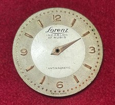 QUADRANTE LORENZ INCABLOC 17 RUBIS ANTIMAGNETIC ARGENTO