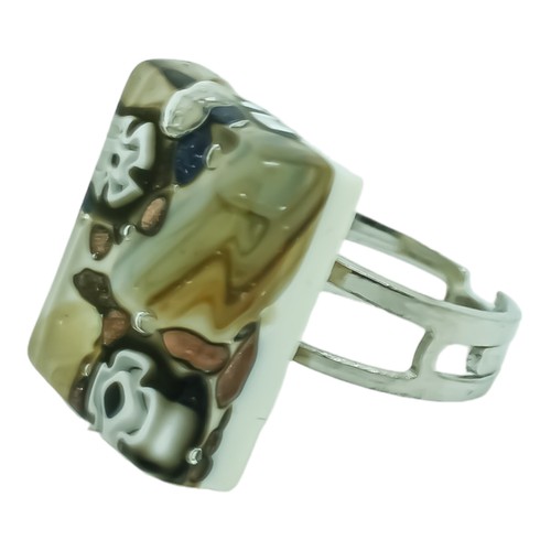 Murano vetro anello crema - anello,