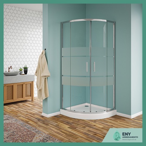Box doccia semicircolare con