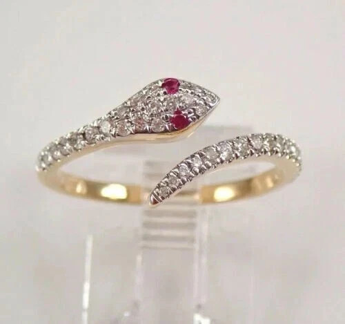 Anello donna serpente - , placcato