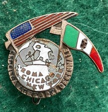 Distintivo Spilla Pin Trasvolata Aviazione Chicago Roma Crociera Aerea Decennale